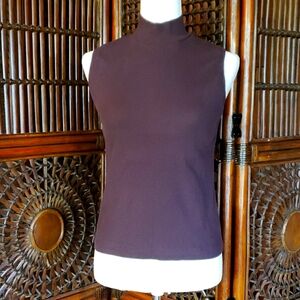 LOFT by ANN TAYLOR Sleeveless Mock-Turtle Knit Top - Medium - EUC